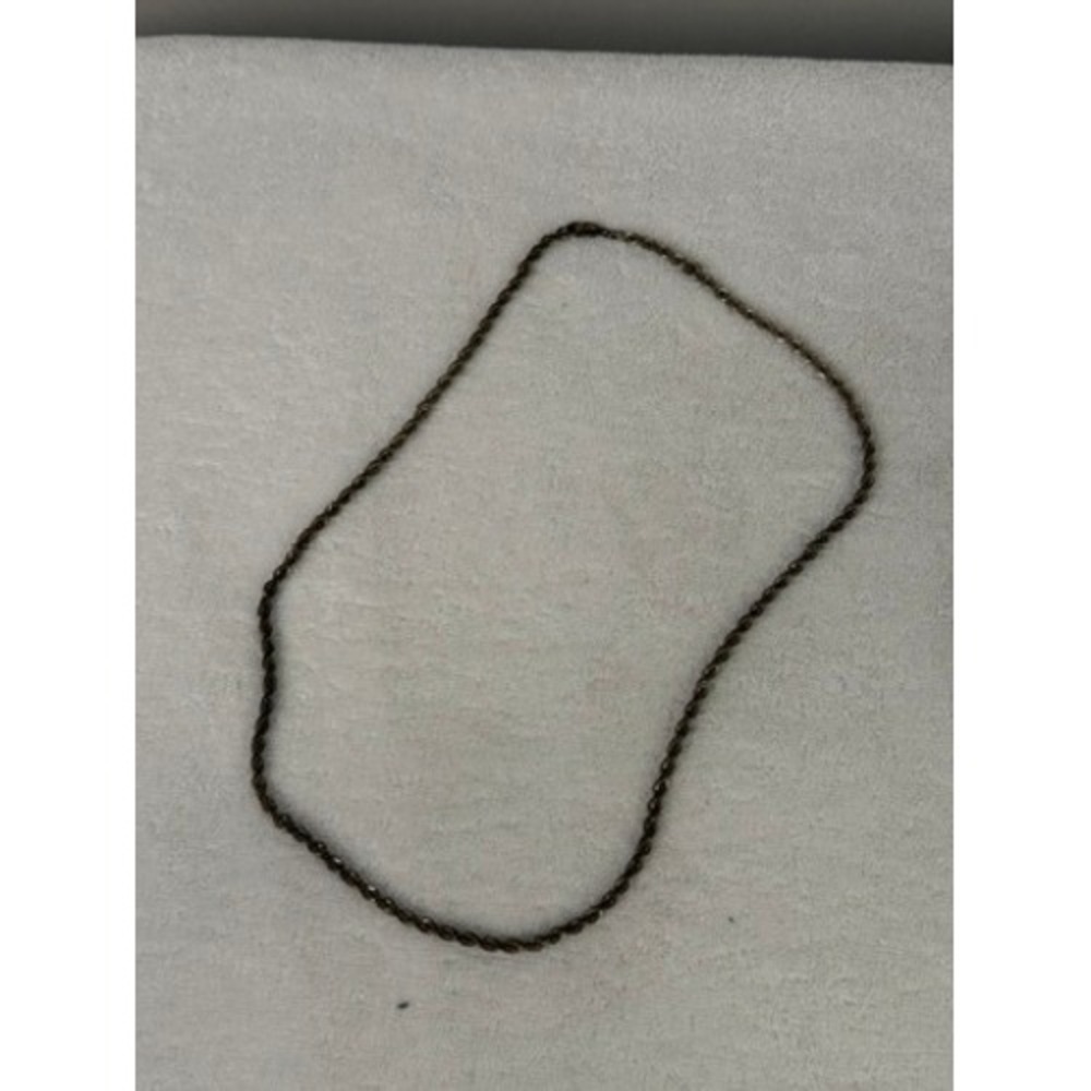 Unbranded Silver Tone Twisted Rope Chain Necklace Classic Minimalist Jewelry‎